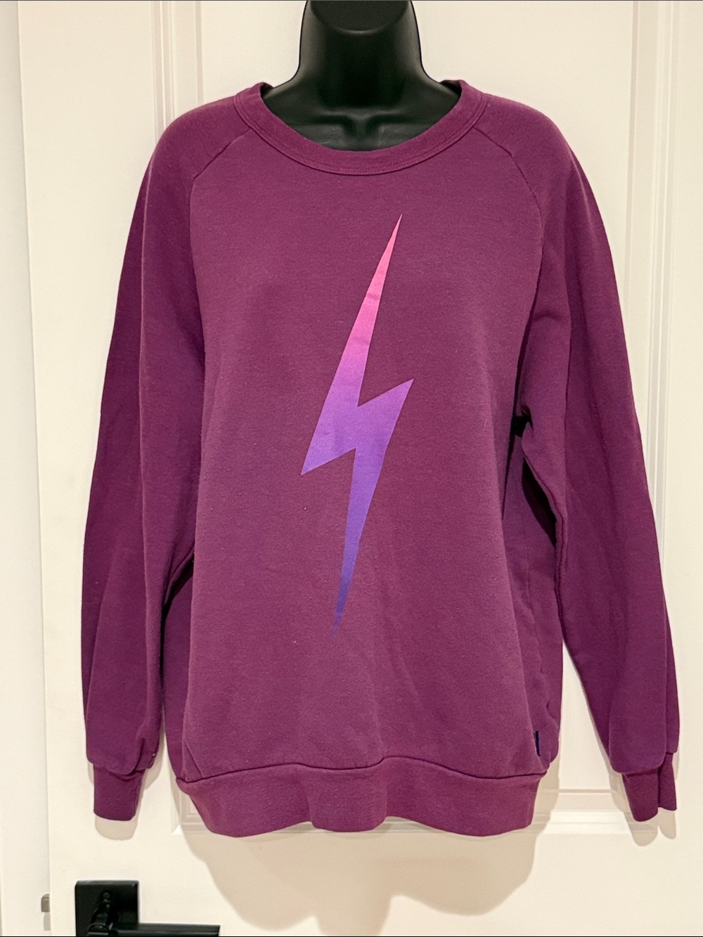 Aviator Nation Gradient Lightning Crewneck Sweatshirt